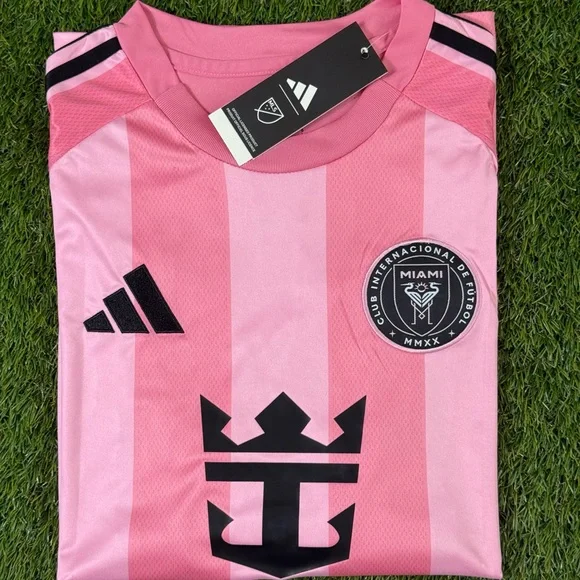 Adidas Inter Miami Lionel Messi #10 Pink Striped Jersey Adult 2025/26 Size L - Picture 4 of 10
